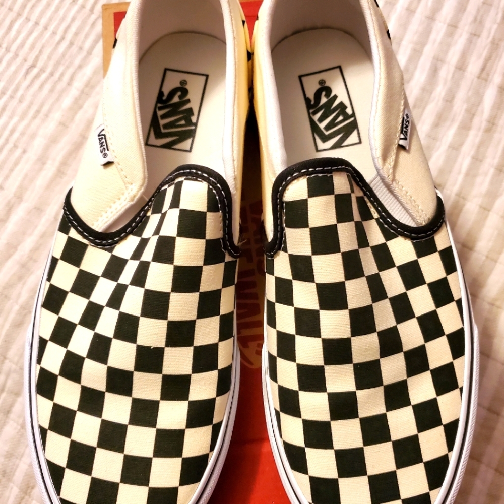 Women's Black/ White Vans